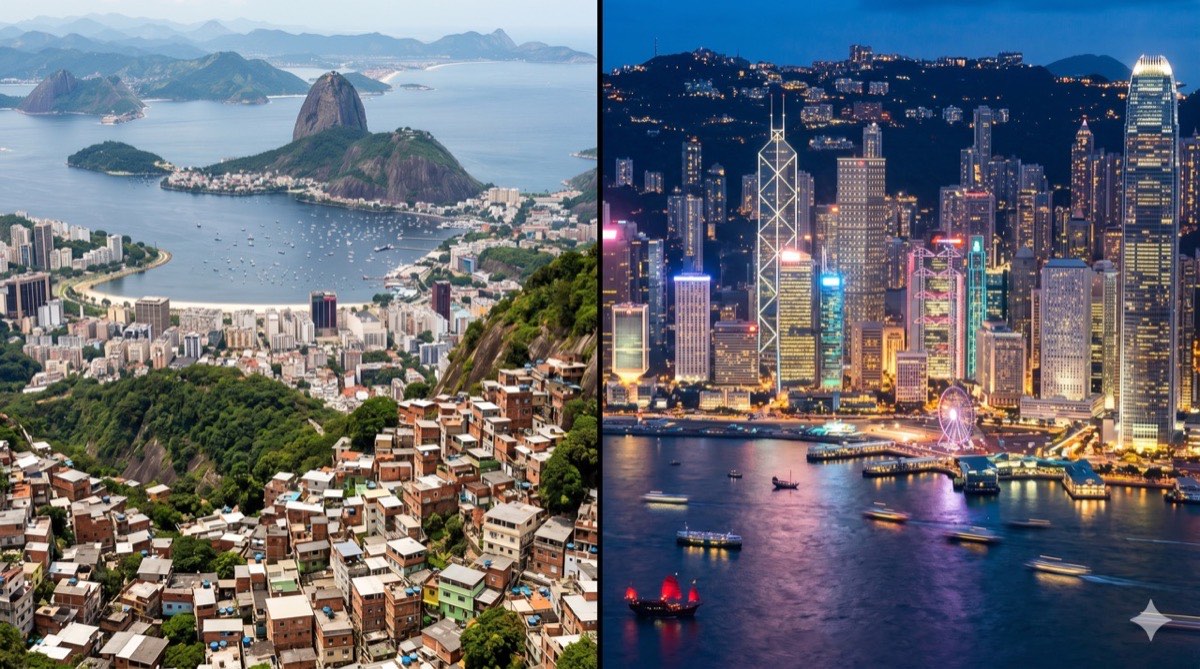 Comparação entre o Rio de Janeiro e a moderna Hong Kong